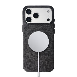 Arden Leather MagSafe Case - iPhone 17 Pro, Pebble Black - BlackBrook Case
