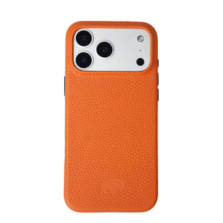 Arden Leather MagSafe Case - iPhone 17 Pro, Pebble Orange - BlackBrook Case