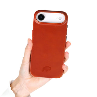 Arden Leather MagSafe Case - iPhone Air, Burnished Tan - BlackBrook Case