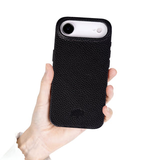 Arden Leather MagSafe Case - iPhone Air, Pebble Black - BlackBrook Case