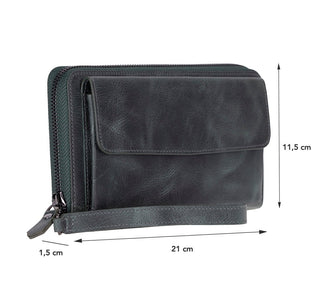 Aristo Leather Wallet, Green - UnBranded