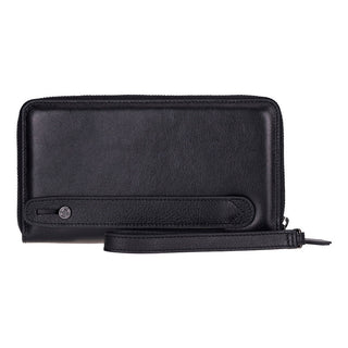 Aristo Leather Wallet, Rustic Black - UnBranded