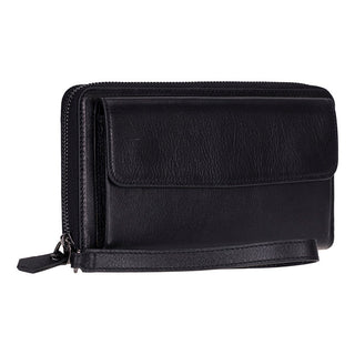 Aristo Leather Wallet, Rustic Black - UnBranded