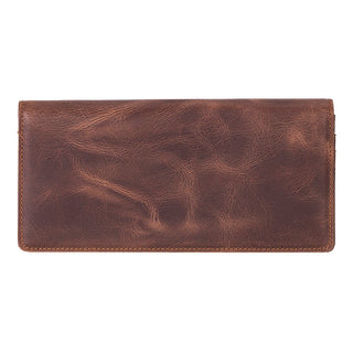 Aura Leather Women's Wallet, Coffee - UnBranded