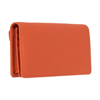 Aura Leather Women's Wallet, Orange - UnBranded