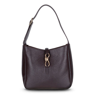 Azura Women's Leather Bag, Brown - BlackBrook Case