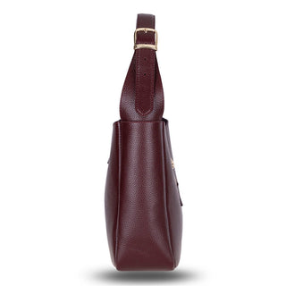 Azura Women's Leather Bag, Burgundy - BlackBrook Case