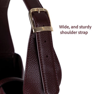 Azura Women's Leather Bag, Burgundy - BlackBrook Case