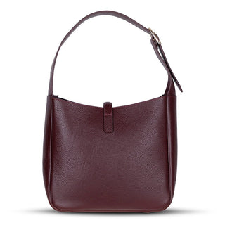 Azura Women's Leather Bag, Burgundy - BlackBrook Case