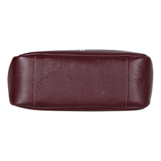 Azura Women's Leather Bag, Burgundy - BlackBrook Case