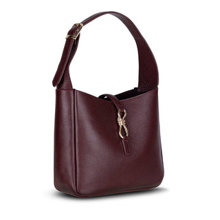 Azura Women's Leather Bag, Burgundy - BlackBrook Case