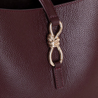 Azura Women's Leather Bag, Burgundy - BlackBrook Case