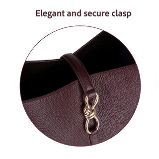 Azura Women's Leather Bag, Burgundy - BlackBrook Case