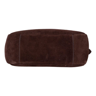 Azura Women's Leather Bag, Suede Brown - BlackBrook Case
