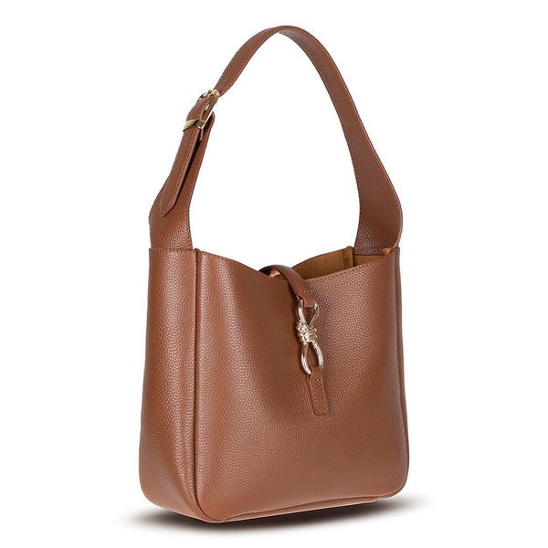 Azura Women's Leather Bag, Tan