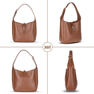 Azura Women's Leather Bag, Tan - BlackBrook Case