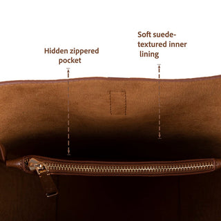 Azura Women's Leather Bag, Tan - BlackBrook Case