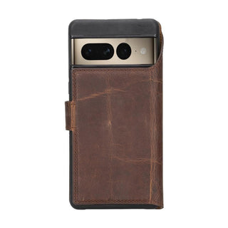 Carter Detachable Leather Wallet Case – Pixel 7 Pro, Saddle Brown