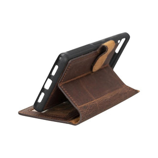 Carter Detachable Leather Wallet Case – Pixel 7 Pro, Saddle Brown