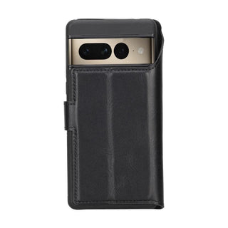 Carter Detachable Leather Wallet Case – Pixel 7, Rustic Black