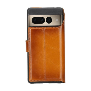 Carter Detachable Leather Wallet Case – Pixel 7 Pro, Rustic Tan