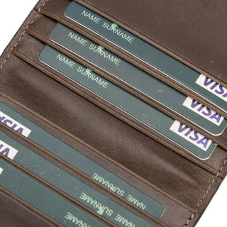 Robin Leather Wallet, Rustic Black