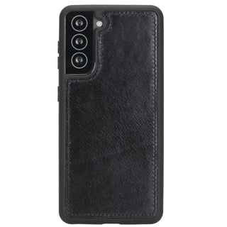 Carter Detachable Leather Wallet Case Galaxy S21 FE, Rustic Black