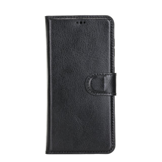 Carter Detachable Leather Wallet Case Galaxy S21 FE, Rustic Black