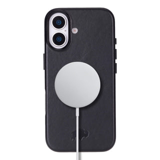 Barlow Leather MagSafe Case - iPhone 17, Black - BlackBrook Case