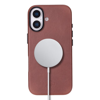 Barlow Leather MagSafe Case - iPhone 17, Brown - BlackBrook Case