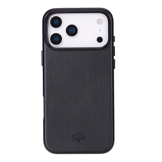 Barlow Leather Snap On Case for iPhone 17 Pro Max with MagSafe and full grain leather finish