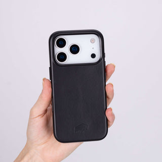 Barlow Leather MagSafe Case - iPhone 17 Pro Max, Black - BlackBrook Case