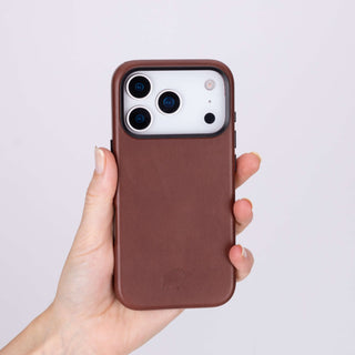 Barlow Leather MagSafe Case - iPhone 17 Pro Max, Brown - BlackBrook Case