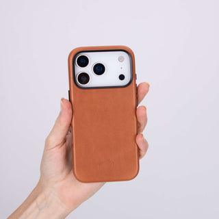 Barlow Leather MagSafe Case - iPhone 17 Pro, Tan - BlackBrook Case