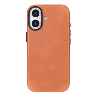 Barlow Leather MagSafe Case - iPhone 17, Tan - BlackBrook Case