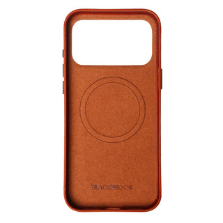 Barlow Leather MagSafe Case with Stand - iPhone 17 Pro, Burnished Tan - BlackBrook Case