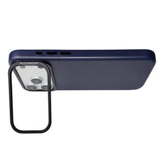 Barlow Leather MagSafe Case with Stand - iPhone 17 Pro, Deep Blue - BlackBrook Case