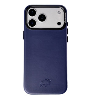 Barlow Leather MagSafe Case with Stand - iPhone 17 Pro, Deep Blue - BlackBrook Case