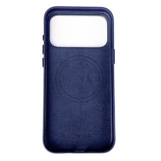 Barlow Leather MagSafe Case with Stand - iPhone 17 Pro, Deep Blue - BlackBrook Case