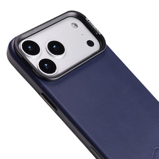 Barlow Leather MagSafe Case with Stand - iPhone 17 Pro, Deep Blue - BlackBrook Case