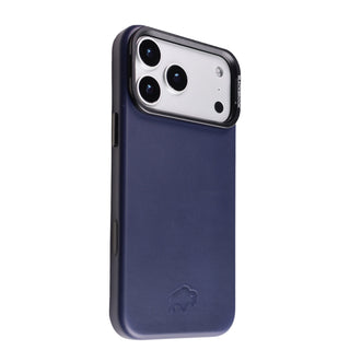 Barlow Leather MagSafe Case with Stand - iPhone 17 Pro Max, Deep Blue - BlackBrook Case
