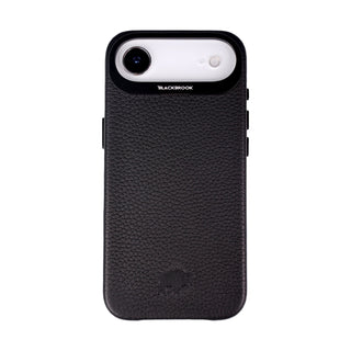 Barlow Leather MagSafe Case with Stand - iPhone Air, Pebble Black - BlackBrook Case
