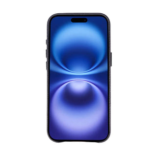 Barlow Leather MagSafe Case with Stand - iPhone Air, Pebble Black - BlackBrook Case