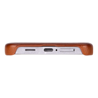 Barlow Leather Snap-On Case – Galaxy S25 Plus, Burnished Tan