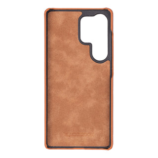 Barlow Leather Snap-On Case – Galaxy S25 Ultra, Burnished Tan