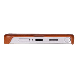 Barlow Leather Snap-On Case – Galaxy S25 Ultra, Burnished Tan