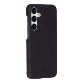 Barlow Leather Snap - On Case – Galaxy S25 Plus, Pebble Black - BlackBrook Case
