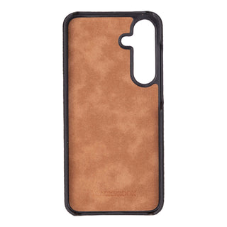 Barlow Leather Snap - On Case – Galaxy S25 Plus, Pebble Black - BlackBrook Case