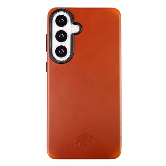 Barlow Leather Case Samsung Galaxy S26 slim leather case with precise cutouts designed to protect privacy display viewing angles