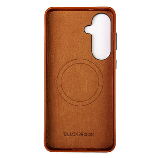 Barlow Leather Snap - On Case – Galaxy S26 Plus, Burnished Tan - BlackBrook Case